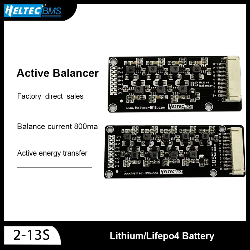 12S Lipo Battery Balancing Board - Aktiver Balancer 0,8A Equalizer Energieübertragungsplatine 2S