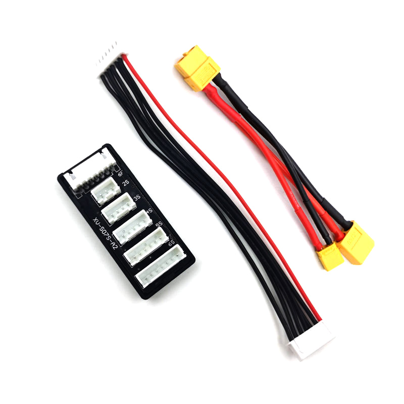 12S Lipo Battery Balancing Board - 2S-6S Lithium-Batterie-Balancer-Ladeplatine Powerbank-Balancer-Adapter mit JST XH-Ladegerät