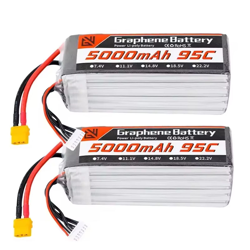 6S Lipo Battery 22.2V 5000Mah - Lipo-Akku 6S 5000 mAh XT60 XT90