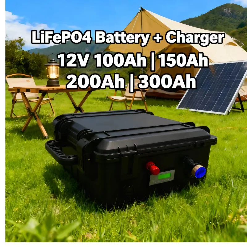 Lifepo4 12V 100Ah Bms Bluetooth - Lifepo4 Lithium-Eisenphosphat-Akku 12 V 24 V