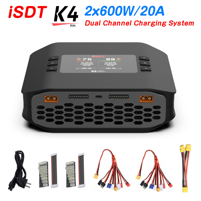 ISDT K4 1~8S Lithium-Akku Smar – Isdt K4 Dual Lipo Charger Bewertung und Preis
