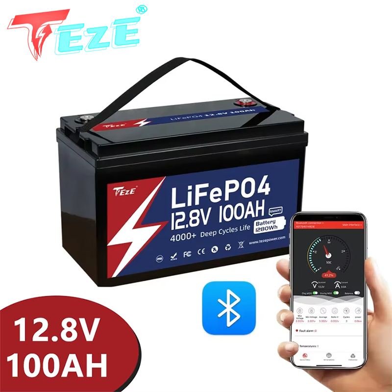8000 Zyklen 12 V 24 V Lifepo4- – Lifepo4 12V 100Ah Bms Bluetooth Bewertung und Preis