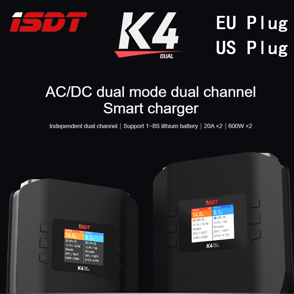ISDT K4 1 ~ 8S Lithium-Batteri – Isdt K4 Dual Lipo Charger Bewertung und Preis