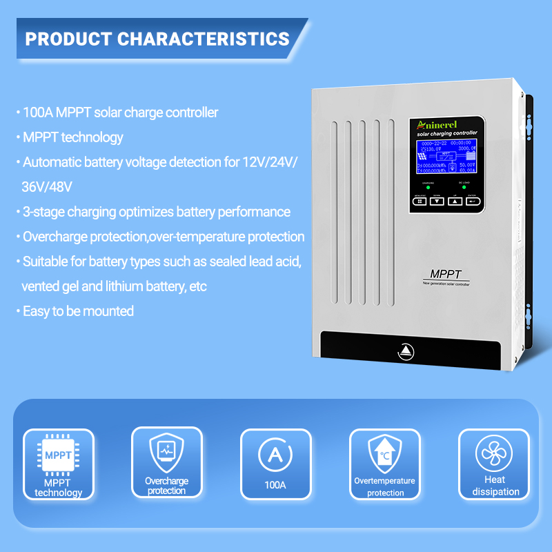 Aninerel 100A Solar-Laderegler – Lifepo4 12V 100Ah Bms Bluetooth Bewertung und Preis