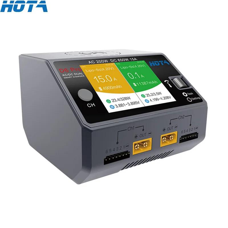 HOTA D6 Pro AC 200W DC 2x325W  – Hota D6 Pro Dual Lipo Charger Bewertung und Preis
