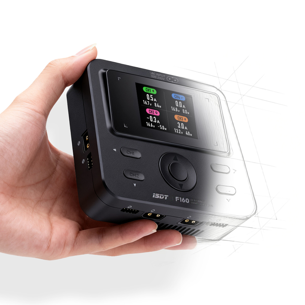 ISDT F160 4CH AC Quad Channel  – Toolkitrc M6Dac Smart Charger Bewertung und Preis